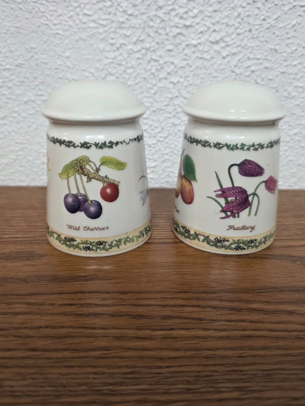 Vintage & Rare Dunoon Salt and Pepper Shaker by Nature Trail Made in Scottland